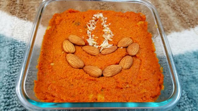 Gajar-Carrot Halwa Indian Dessert Diwali