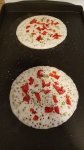Two Uthappams In a Single Griddle